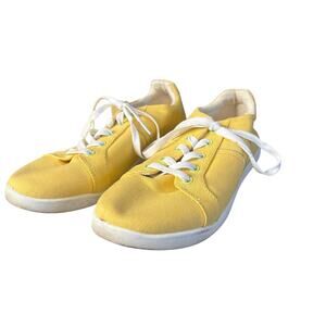 Vionic Beach Yellow Stinson Casual Lace Up Sneakers Shoes Size 9.5